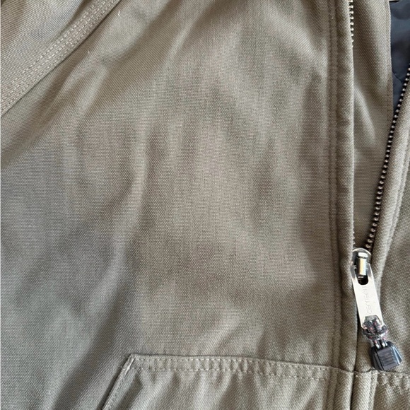 Y2K Carhartt Men's Brown Hooded Quilted Duck Jacket Size L Canvas - Picture 9 of 11